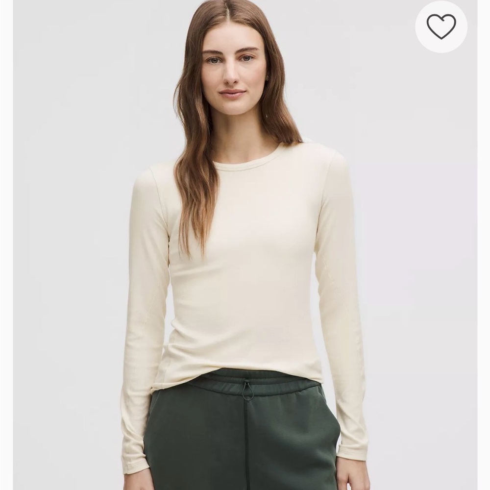 lululemon athletica Hold Tight Long Sleeve tee in Bone